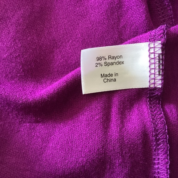 Ladies Lane Bryant Purple Blouse Short Sleeve Size 22/24 - Picture 6 of 6